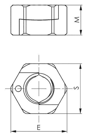 AMF- TWINNUT- Mutter- 6333S-M24