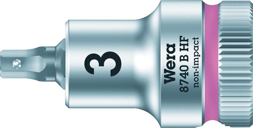WERA Schraubendrehereinsatz 3/8" Innensechskant m. Haltefunktion 3x35mm