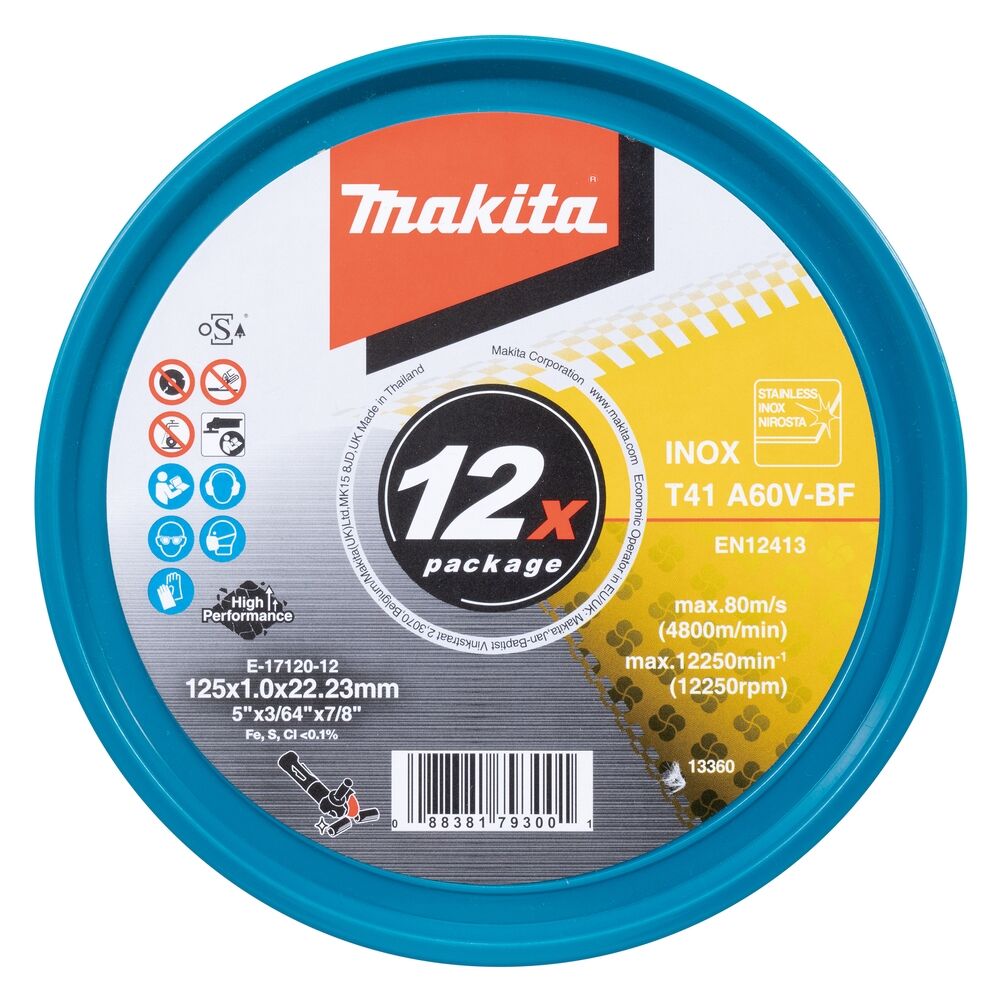 MAKITA Trennscheibe INOX 125x1,0mm MAKITA Trennscheibe INOX 125x1,0mm