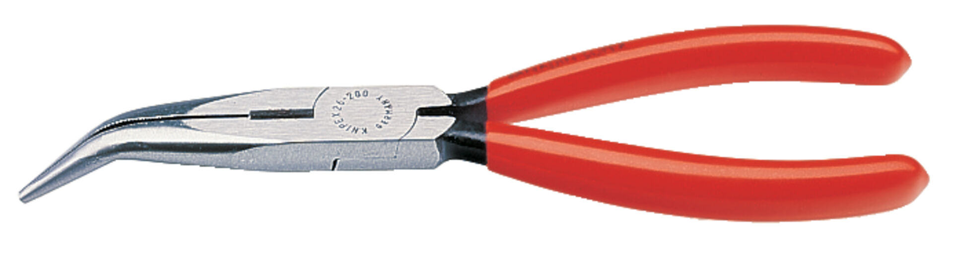 KNIPEX 26 21 200 Flachrundzange Schneide schwarz atra. 200 mm