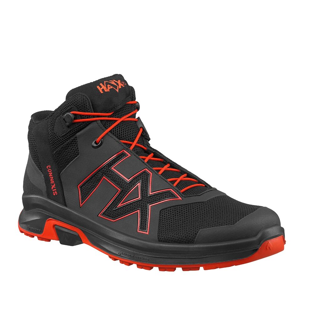 HAIX Halbschuh CONNEXIS Go GTX mid black-fire Gr. 41 UK 7,0 HAIX Halbschuh CONNEXIS Go GTX mid black-fire Gr. 41 UK 7,0