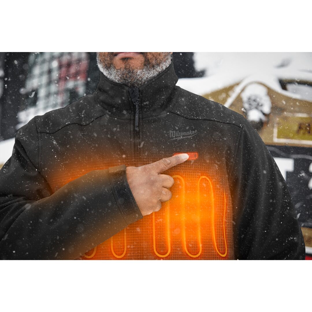MILWAUKEE Akku-Thermo-Jacke M12 HJBL5-0 schwarz, Gr. S MILWAUKEE Akku-Thermo-Jacke M12 HJBL5-0 schwarz, Gr. S