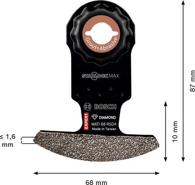 BOSCH Diamantsegmentsägeblatt MATI68RSD4 Expert Starlock
