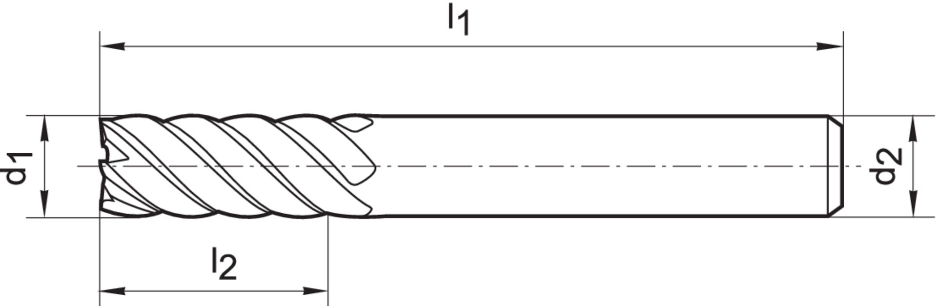 FORMAT Mehrzweckfräser DIN6527L VHM 6,0mm HB Z 6-8 TiAlN