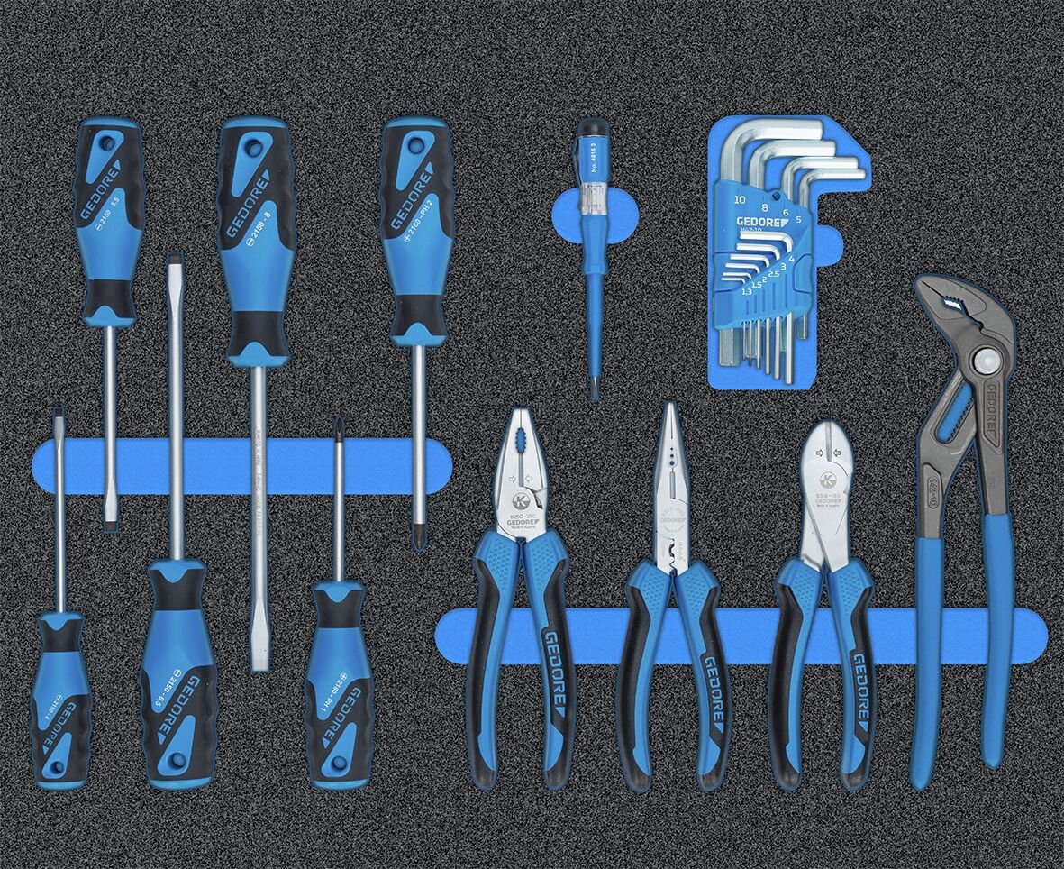 GEDORE Werkzeugwagen mit Sortiment WSL-M-TS-172 3100197