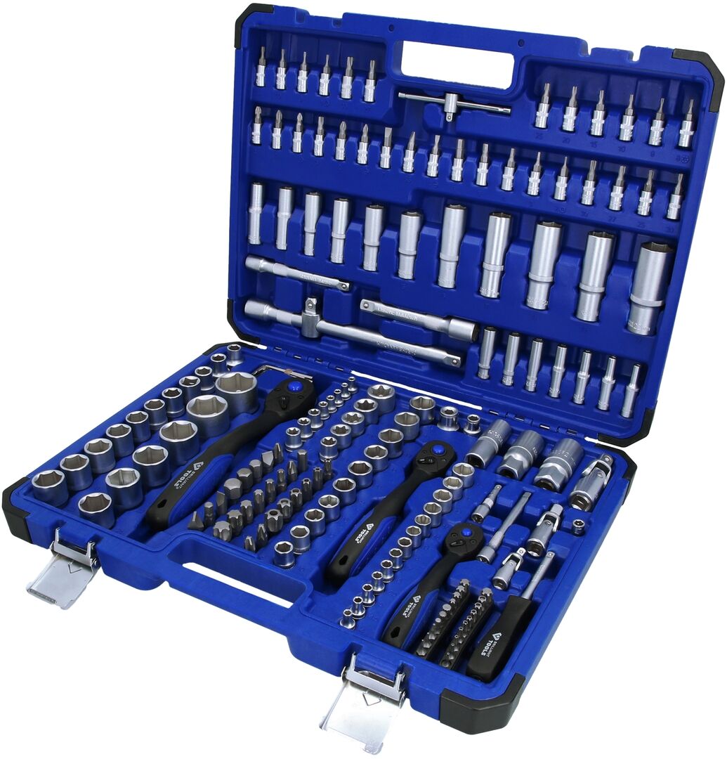 BRILLIANT TOOLS Steckschlüssel-Satz 172-tlg. 1/4" 3/8" 1/2"