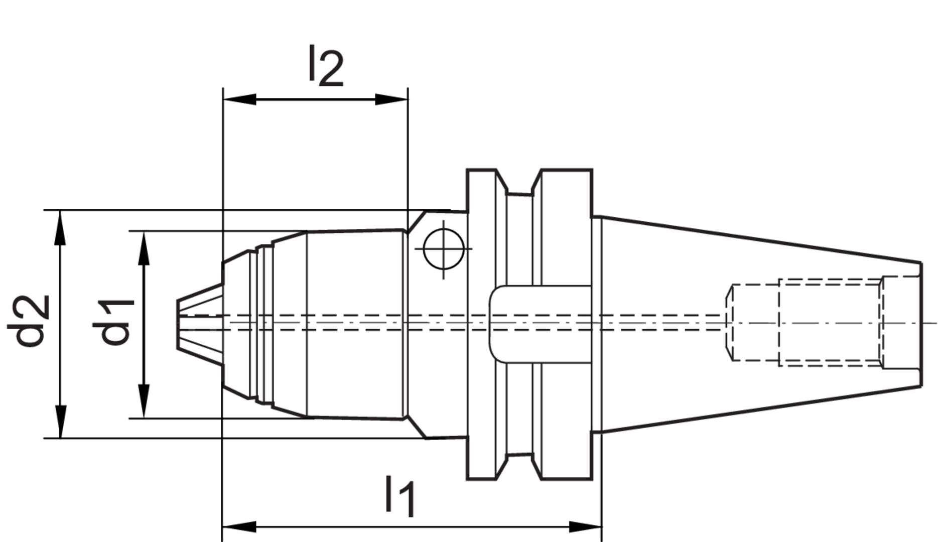 Kurzbohrf. AKL JIS B6339 1-16 BT40        Albrecht