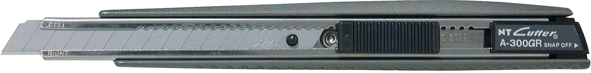 NT Ganzmetall-Cuttermesser 9 mm, mit Drucktaste, 1 Abbrechklinge