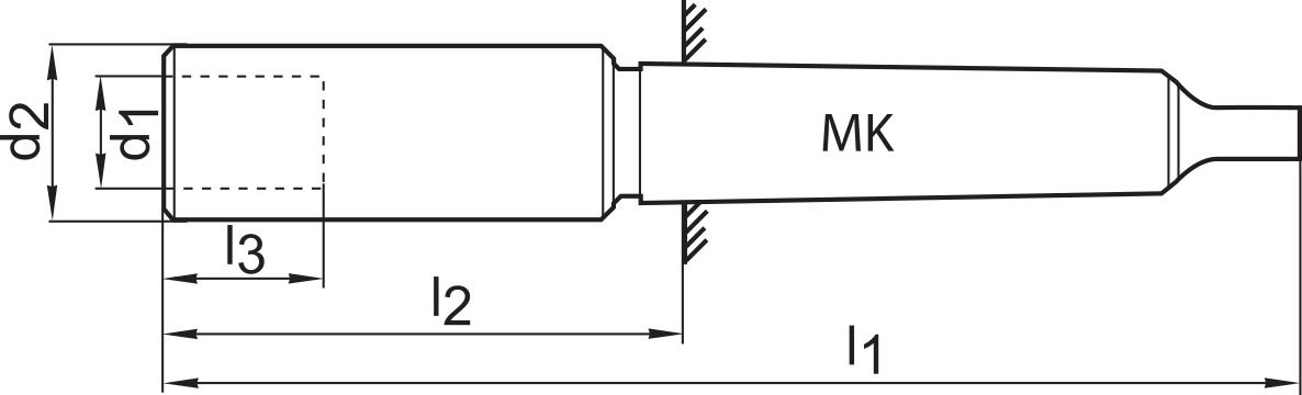 GFS Kombi - Zapfensenkerhalter HSS Größe 1 MK 2