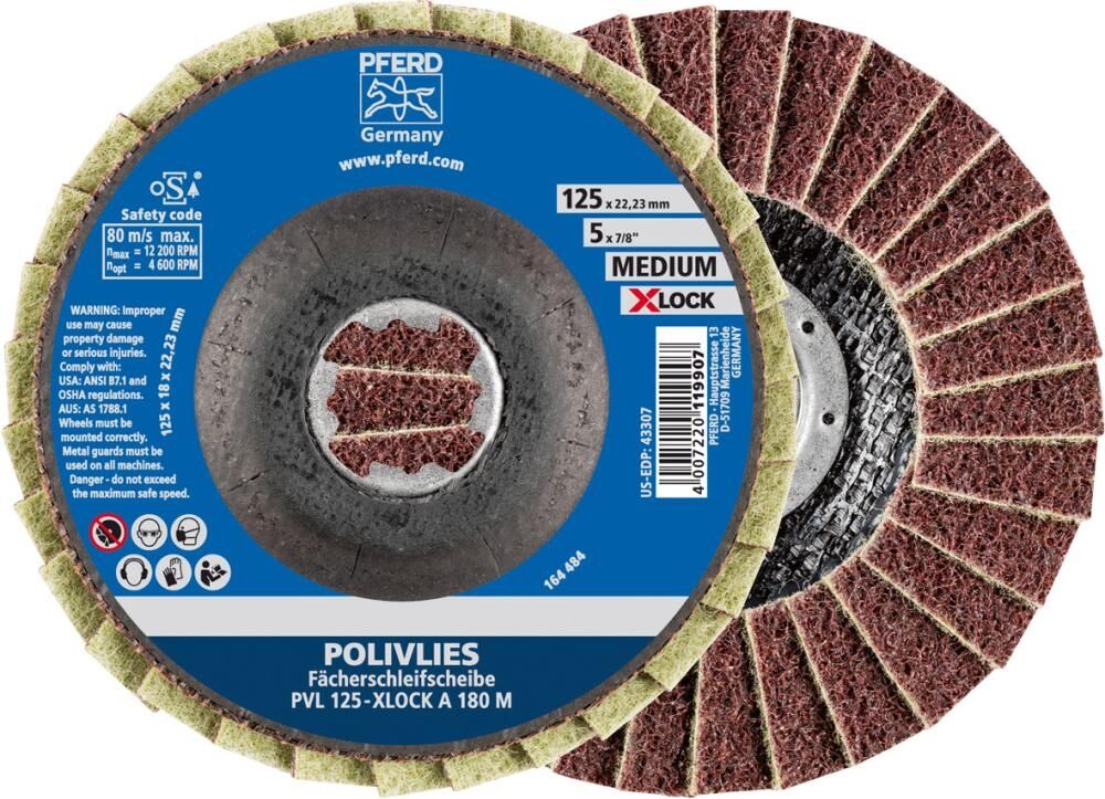 PFERD Polivliesscheibe X-LOCK 125mm PVL A 100 G PFERD Polivliesscheibe X-LOCK 125mm PVL A 100 G