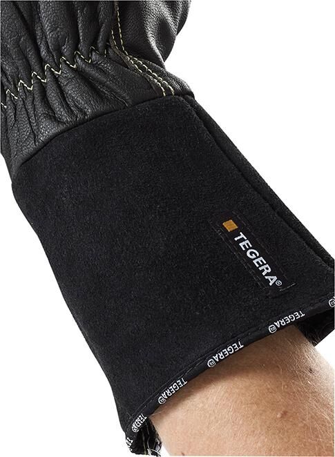 TEGERA Schweißerhandschuh 132A braun/schwarz, Gr. 9