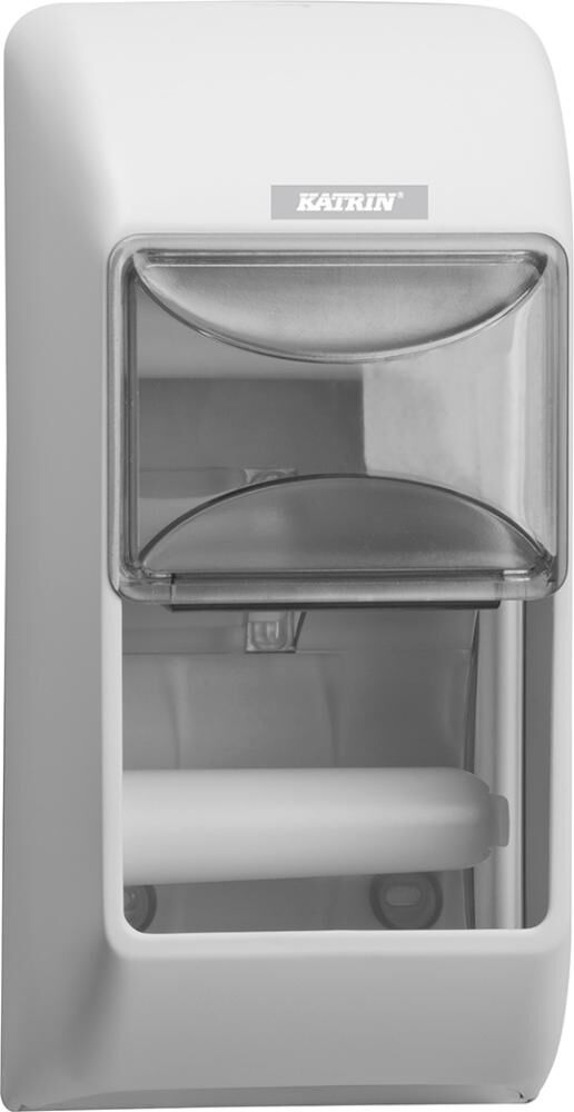 KATRIN Toil.papierspender für 2 Rollen,weiss KATRIN Toil.papierspender für 2 Rollen,weiss