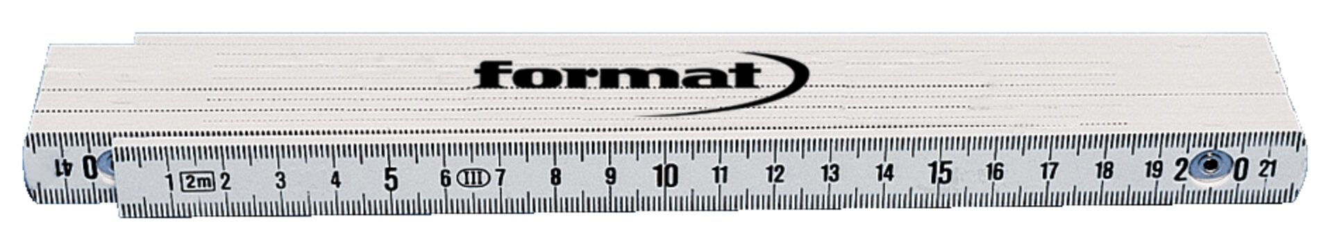 FORMAT Kunststoff-Gliedermaßstab 2m FORMAT Kunststoff-Gliedermaßstab 2m