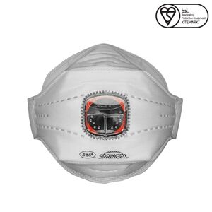 JSP Atemschutzmaske SPRINGFIT 400 Serie FFP3 NR D mit TYPHOON Ventil Typ 435